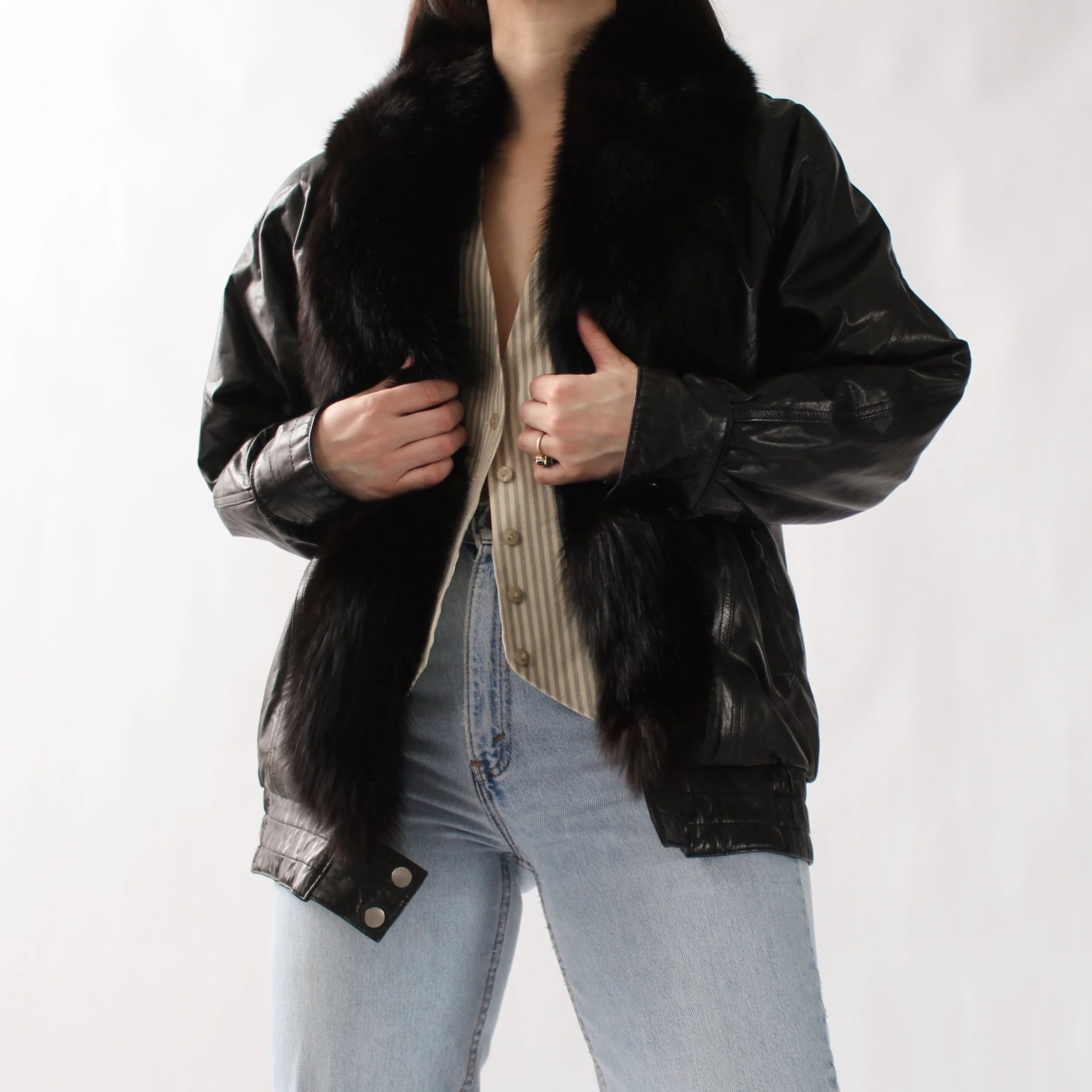 ジャケット・アウター Convertible Faux Fur Tippet Coat petale Convertible Faux Fur Tippet Coat petale